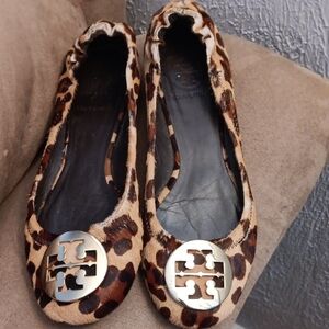 Tory Burch Leopard Print Ballet Flats